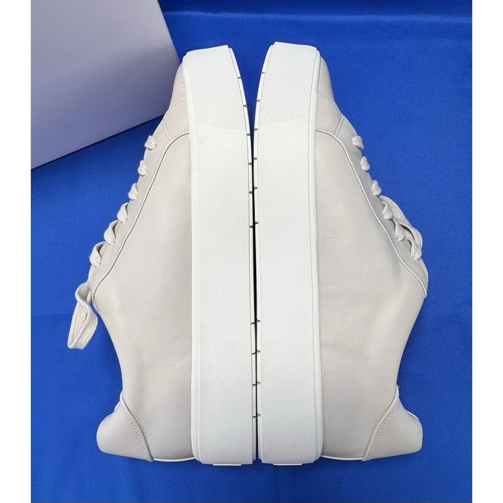 Vince Benfield Women's Ivory Platform Sneakers Shoes Size 9.5 Leather New Box